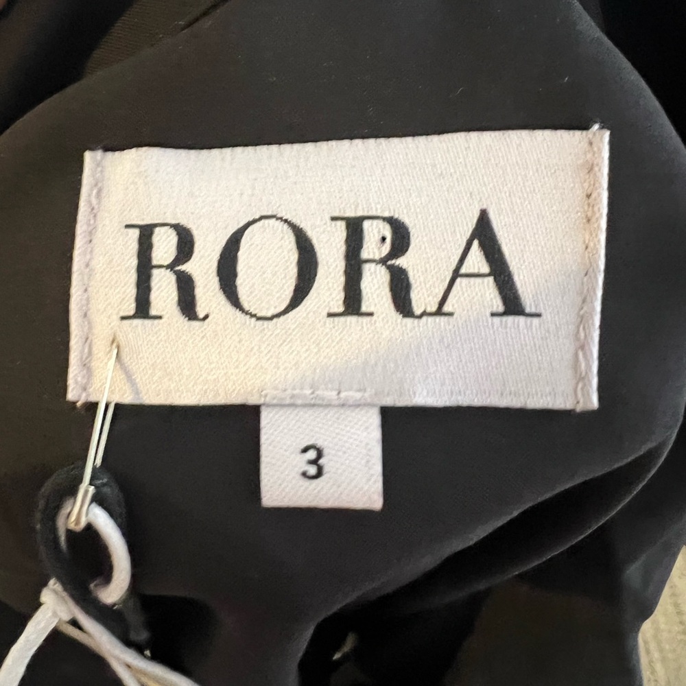 NWOT RORA black oversized button down - Picture 3 of 4